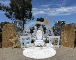 Ornament Set- White, Silver, Gold